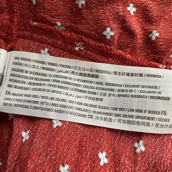 Abercrombie & Fitch  Floral Ruffle Hem Faux Wrap Sleeveless Mini Dress Small - Picture 7 of 7